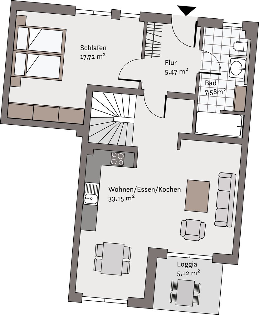 Foto Maisonette-Wohnung Nr. 11