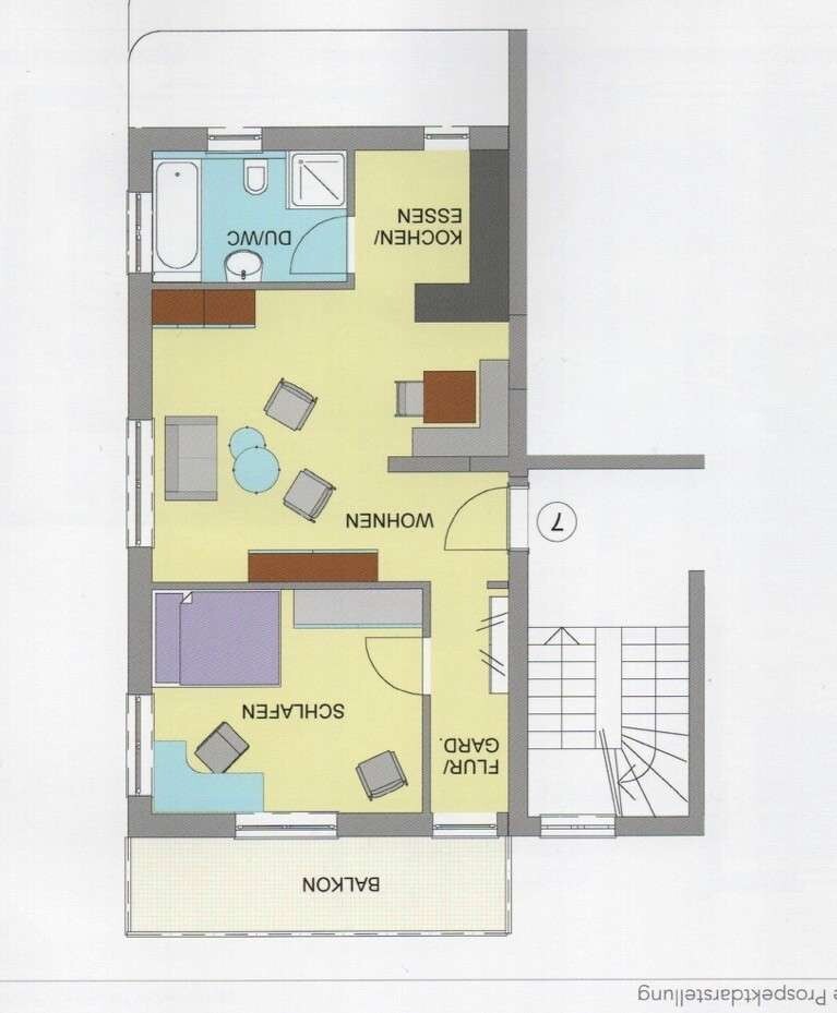 Grundriss Etagenwohnung V�hringen